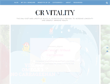 Tablet Screenshot of crvitality.com